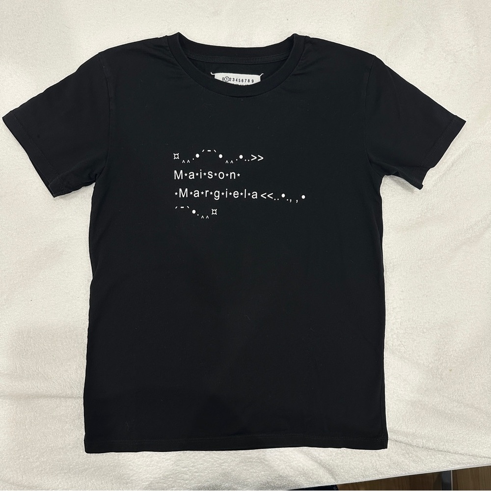 Black Graphic T-Shirt by Maison Margiela